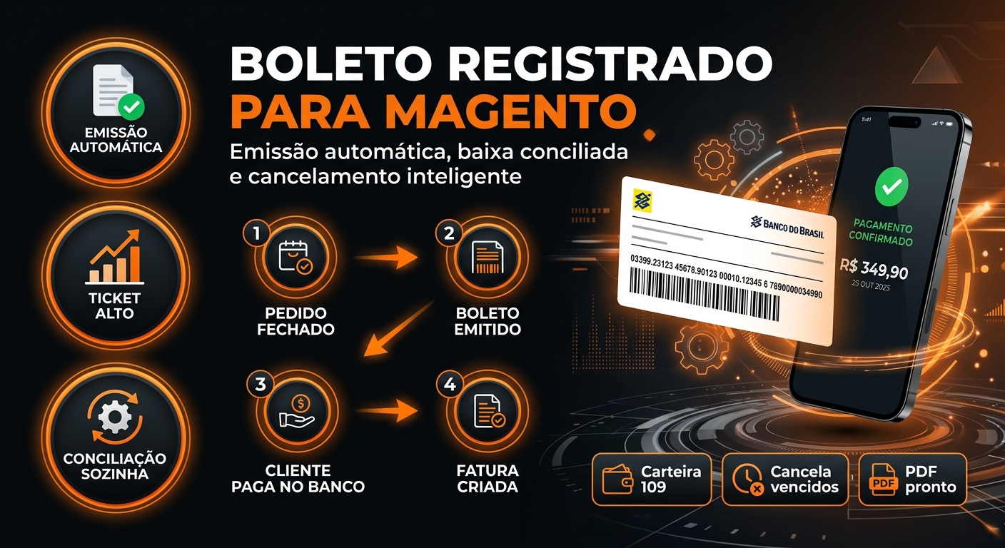 Módulo Boleto Registrado para Magento 2: Guia da Integração Direta (Itaú e C6)